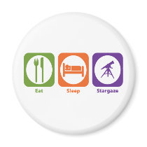 Eat Sleep Stargaze Fridge Magnets