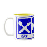 EAT SLEEP STUDY COFFEE MUGS