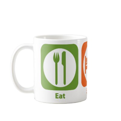 Eat Sleep Study Mugs by 1000suns