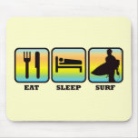 Eat, Sleep, Surf Mousepads