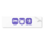 eat sleep table tennis bumper stickers