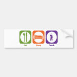 Eat Sleep Teach Bumper Sticker