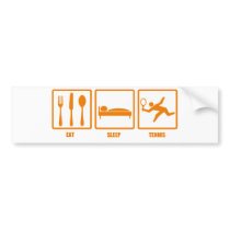 Eat Sleep Tennis Bumper Sticker
