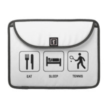 Eat Sleep Tennis Sleeves For MacBooks