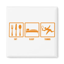 Eat Sleep Tennis Magnet