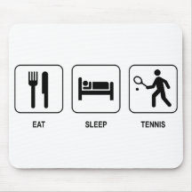 Eat Sleep Tennis Mousepads