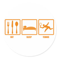 Eat Sleep Tennis Sticker