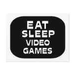 Eat Sleep Video Games Postcard