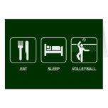 Eat Sleep Volleyball Card