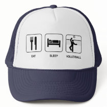 Eat Sleep Volleyball Hat