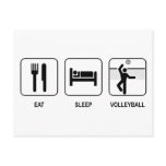Eat Sleep Volleyball Postcard