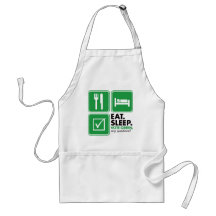 Eat Sleep Vote Green Aprons