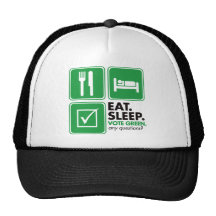 Eat Sleep Vote Green Hat