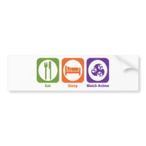 Eat Sleep Watch Anime Bumper Stickers