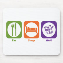 Eat Sleep Weld Mouse Mats