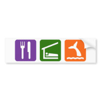 Eat Sleep Whale Watching Bumper Stickers