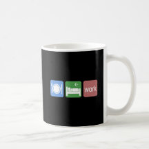 Eat sleep work mugs
