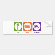 Eat Sleep Wrestle Bumper Stickers