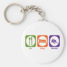 Eat Sleep Wrestle Keychain
