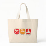 Eat Sleep Yoga Canvas Bags