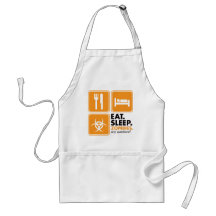 Eat Sleep Zombies - Orange Apron