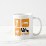Eat Sleep Zombies - Orange Mug