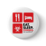 Eat Sleep Zombies - Red