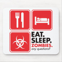 Eat Sleep Zombies - Red