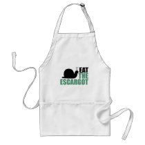 Eat the Escargot Land Snail Delicacy Apron