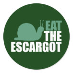 Eat the Escargot Land Snail Delicacy stickers