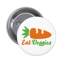 Eat Veggies Buttons