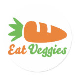 Eat Veggies Stickers