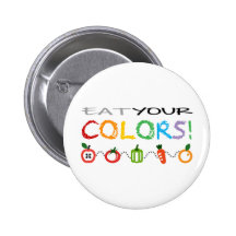 Eat Your Colours! Pinback Buttons