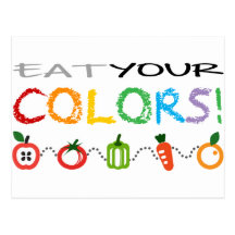 Eat Your Colours Post Card