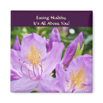 Eating Healthy. It's All About You! magnet Floral