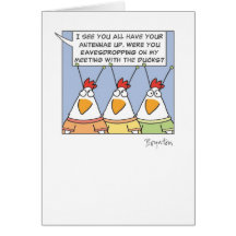 EAVESDROPPING CHICKENS CARDS
