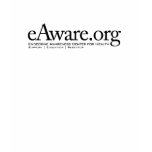 eAware.org Ladies Long Sleeve T w/Black Text