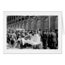 Ebbets Field Hot Dog Stand Baseball 1920 Greeting Cards