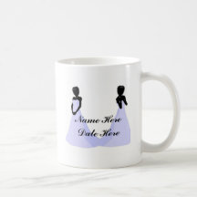 Ebony Bride Custom Shower Favours Mugs