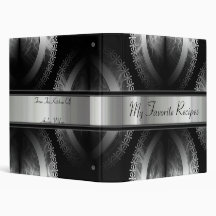 Ebony Smoke Recipe Book 3 Ring Binders