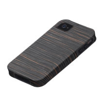 ebony wood grain Case-Mate iPhone 4 case