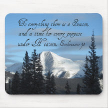 Ecclesiastes 3:1 mouse pads