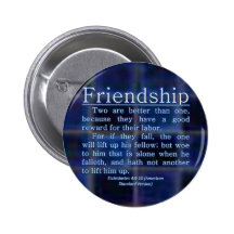 Ecclesiastes 4:9-10 pinback buttons