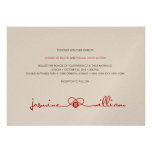Échantillon rouge chinois de mariage de bonheur de invitation personnalisée