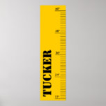 Échelle de croissance personnalisée - règle posters