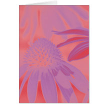 Echinacea Neon Glow #1 Greeting Card
