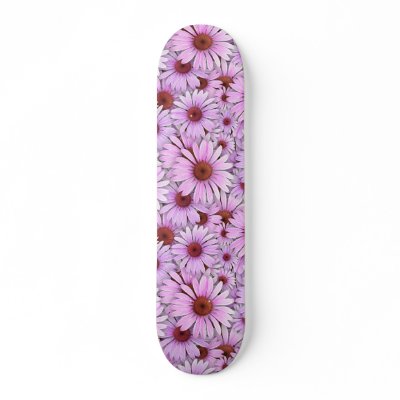 Echinaceas Everywhere Skate Board by Pretty_World