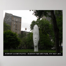 ECHO Sculpture Madison Square Park NYC May 2011 Po Print