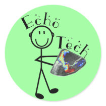 Echo Tech Gifts (Cardiac Echo Technician) Round Sticker