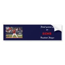 ECHS Baseball Bumper Sticker (personalized)